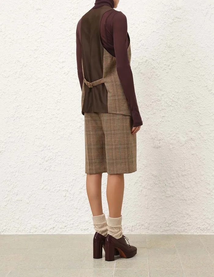 Women Zimmermann Clothing Eden Checked Vest Check