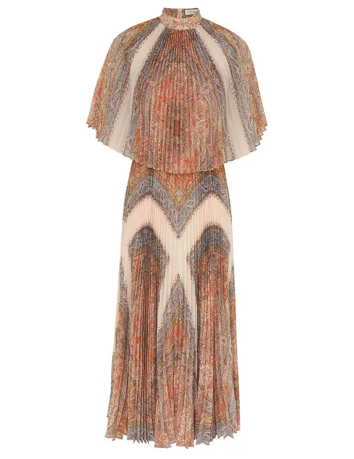 Women Zimmermann Clothing Illustration Sunray Midi Dress Paisley Haze