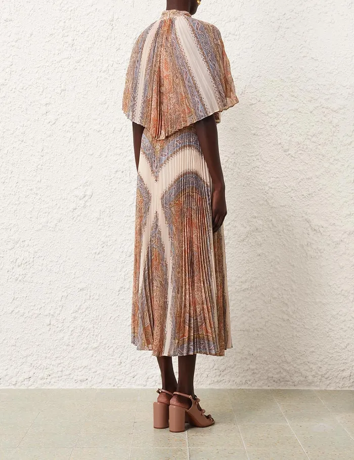 Women Zimmermann Clothing Illustration Sunray Midi Dress Paisley Haze