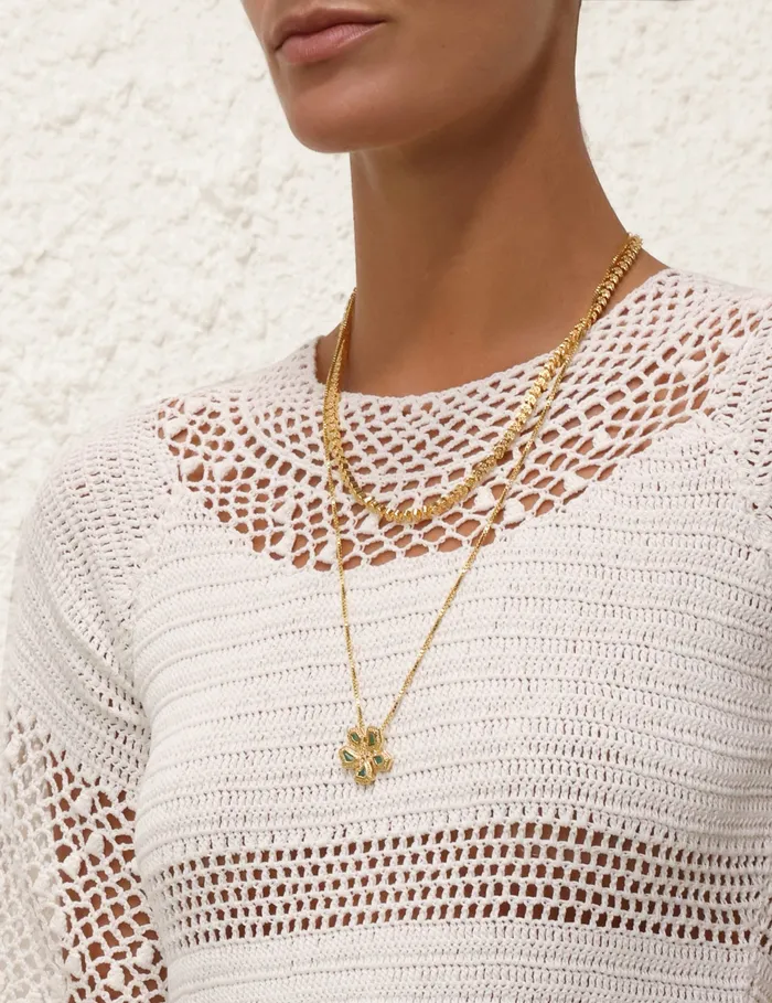 Women Zimmermann Clothing Ottie Crochet Top Ivory