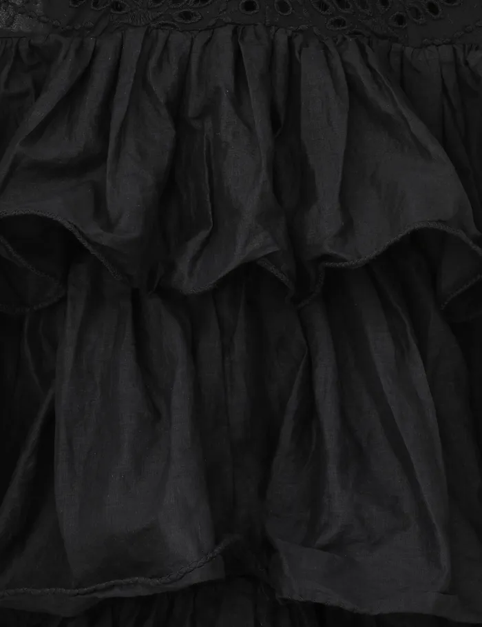 Women Zimmermann Clothing Tallow Tiered Ruffle Gown Black