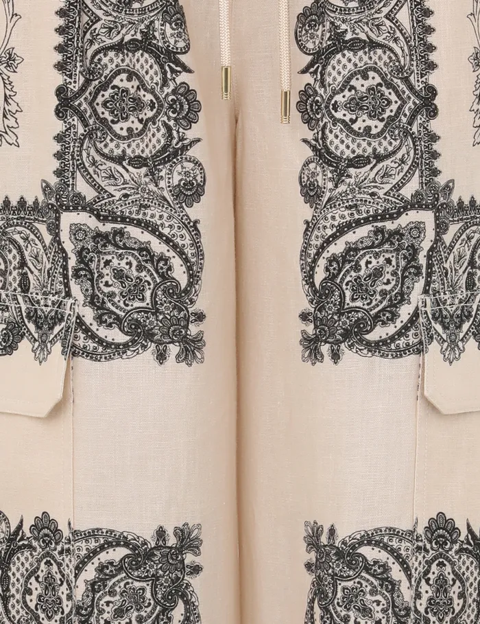 Women Zimmermann Clothing Utility Track Pant Tea Paisley