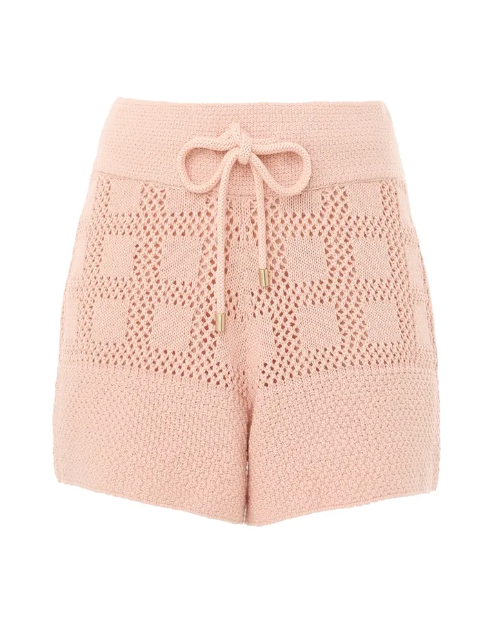 Women Zimmermann Clothing Waverly Drawcord Shorts Dusty Pink