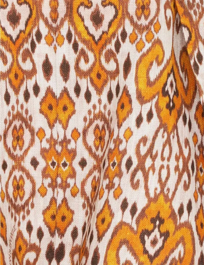 Women Zimmermann Clothing Wylie Fitted Short Orange Ikat
