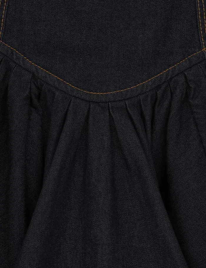 Women Zimmermann Denim Crush Denim Mini Dress Night Sky