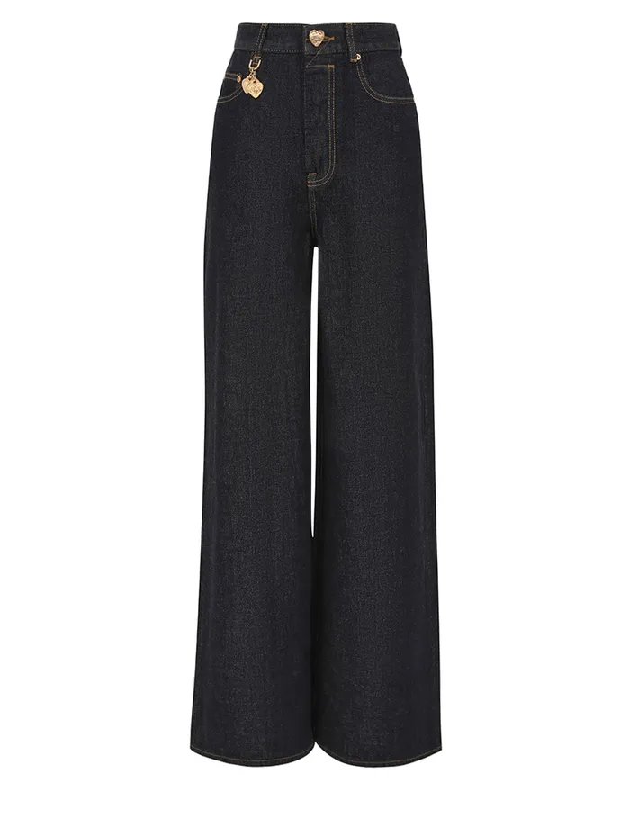 Women Zimmermann Denim Crush Straight Jean Night Sky