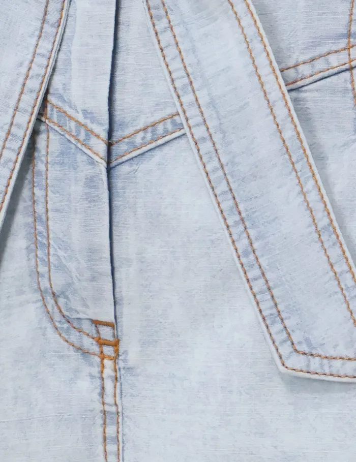 Women Zimmermann Denim Denim Skirt Blue Smoke