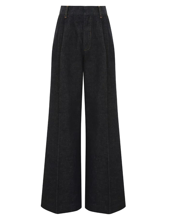 Women Zimmermann Denim Illustration Denim Pant Night Sky