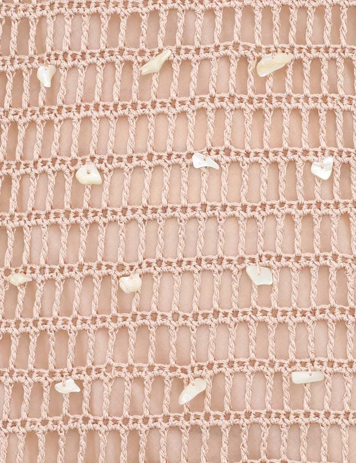 Women Zimmermann Dresses and Coverups Wylie Shell Crochet Midi Taupe