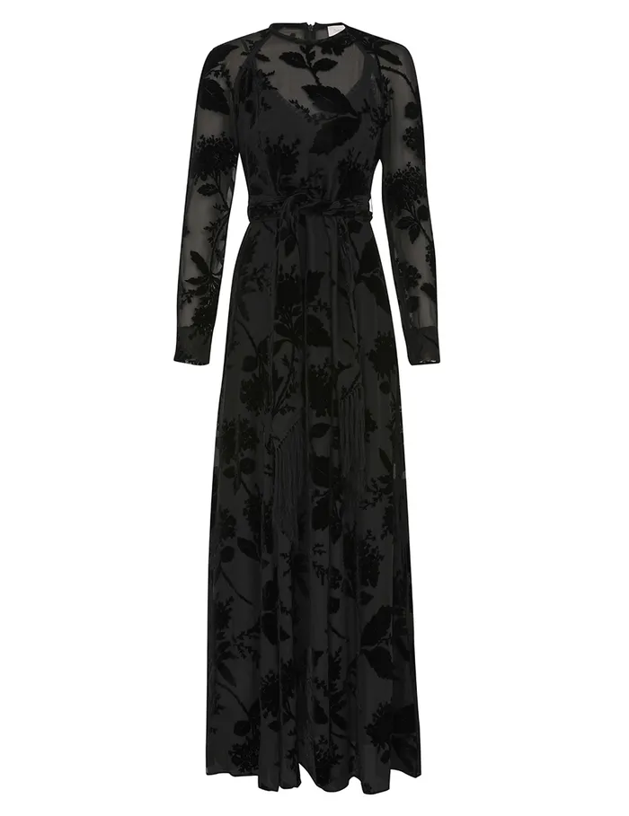 Women Zimmermann Dresses Burnout Sheath Dress Black