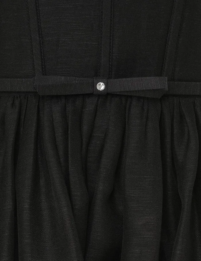 Women Zimmermann Dresses Crush Picnic Midi Dress Black