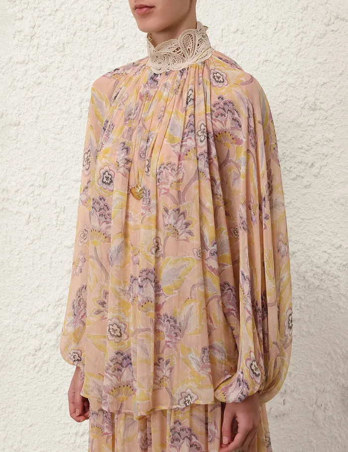 Women Zimmermann Dresses Illustration Lace Edge Dress Citrine Eden