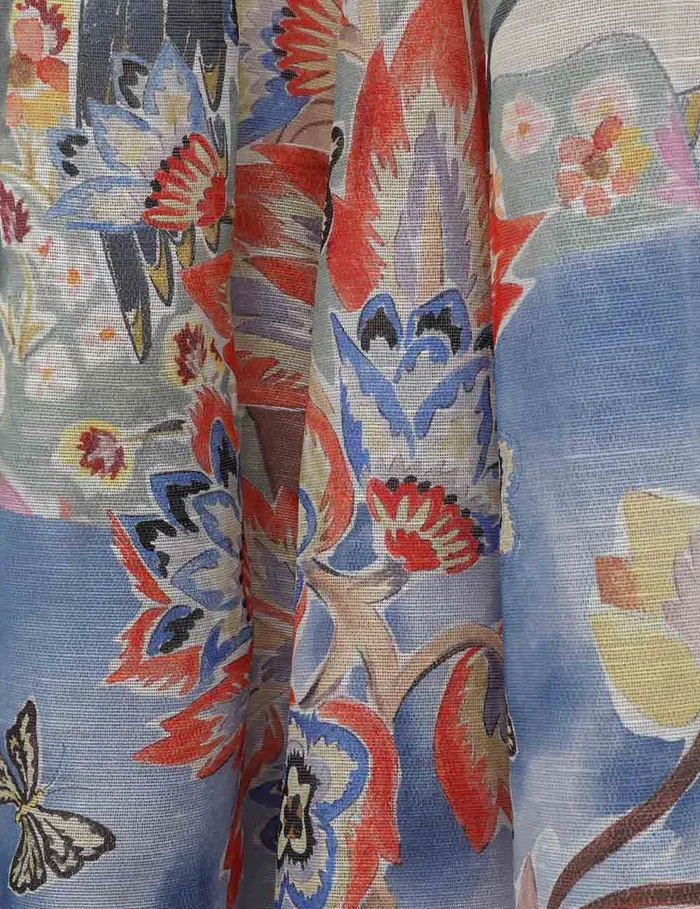 Women Zimmermann Dresses Illustration V Neck Gown Eden Garden
