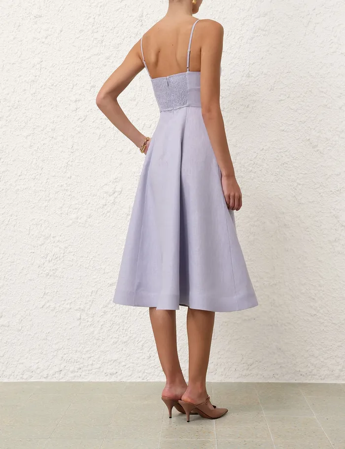 Women Zimmermann Dresses Midi Picnic Dress Sky