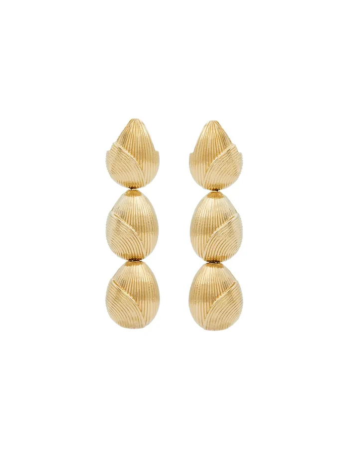 Women Zimmermann Earrings Pebble Drops Gold