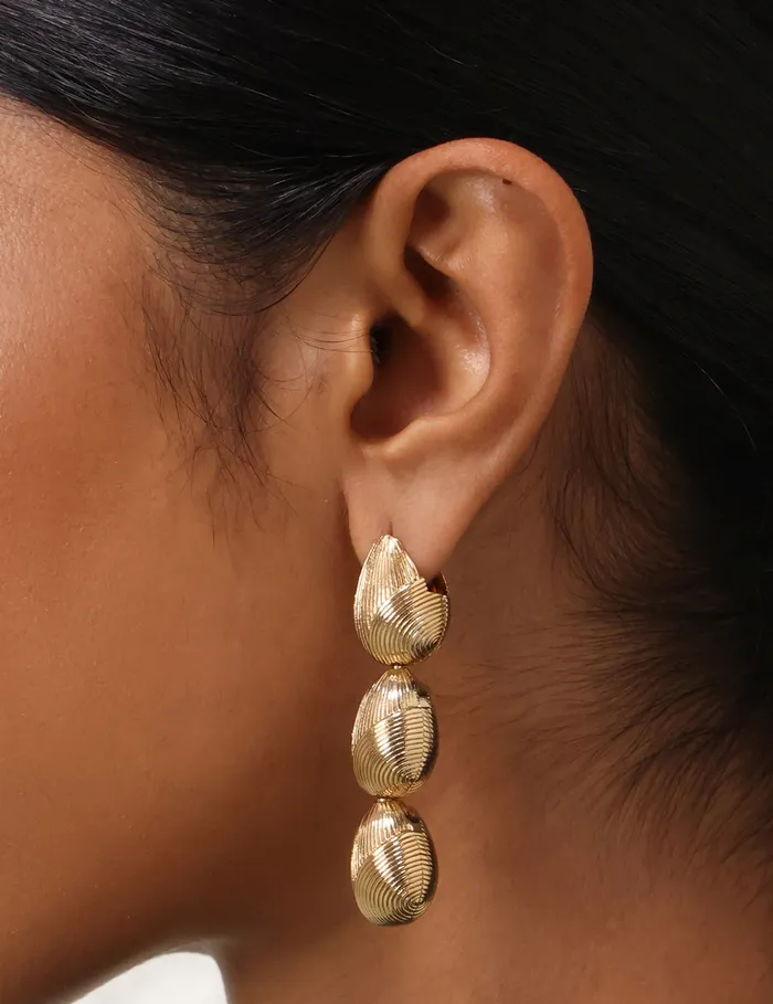 Women Zimmermann Earrings Pebble Drops Gold