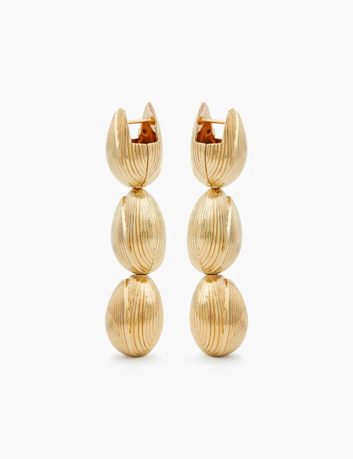 Women Zimmermann Earrings Pebble Drops Gold