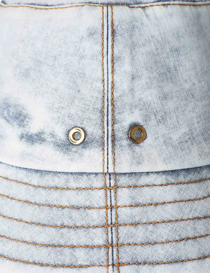 Women Zimmermann Hats Denim Bucket Hat Denim