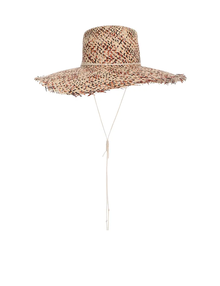 Women Zimmermann Hats Multi Tone Straw Fedora Multi