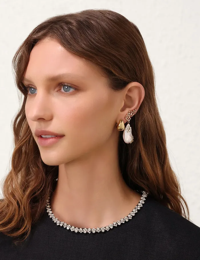 Women Zimmermann Jewellery Flow Hoops Gold