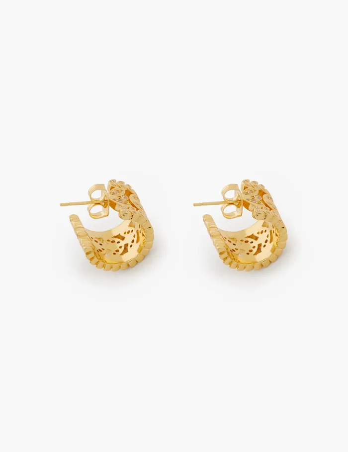 Women Zimmermann Jewellery Laurel Hoops Gold