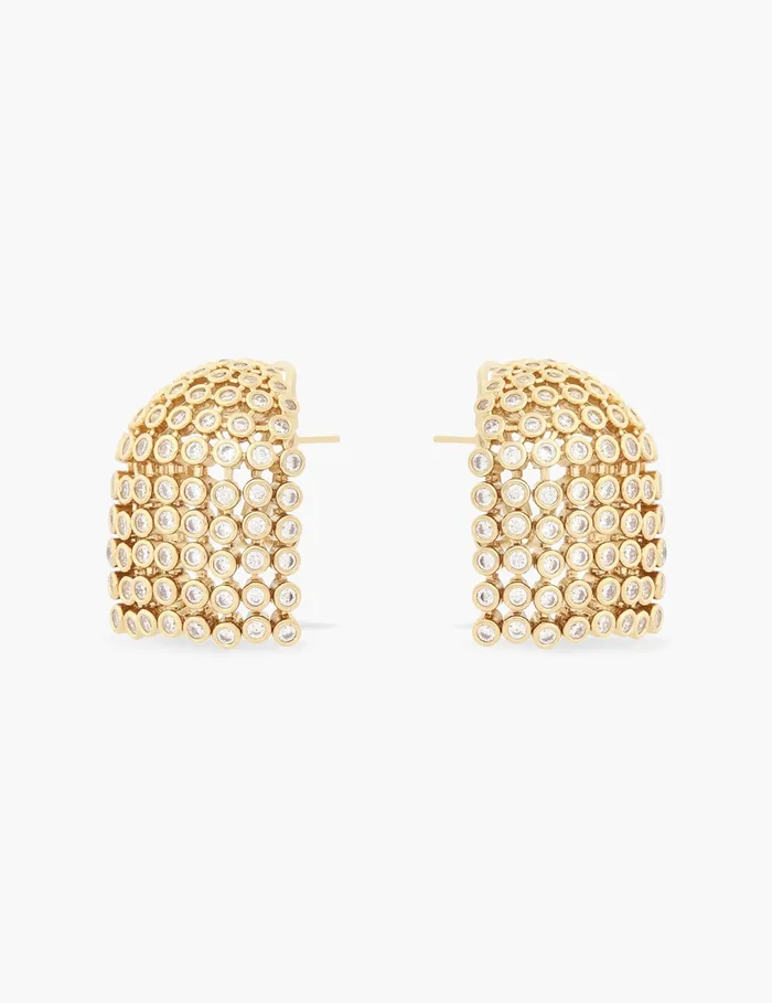 Women Zimmermann Jewellery Nova Fringe Studs Gold