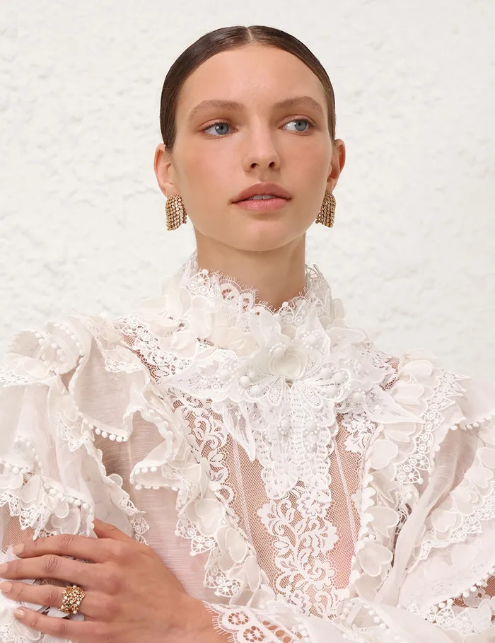 Women Zimmermann Jewellery Nova Fringe Studs Gold