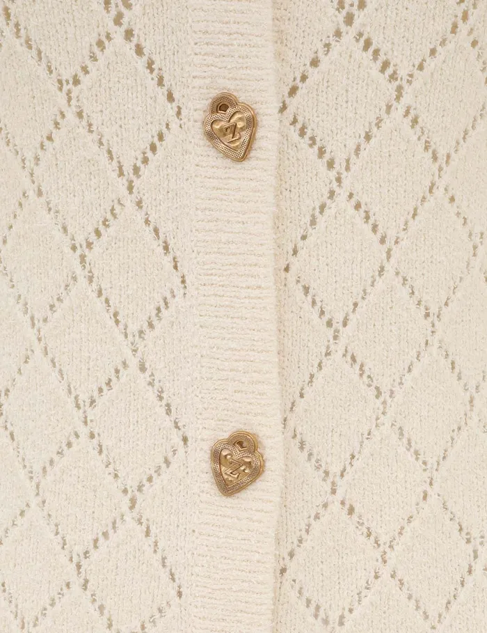 Women Zimmermann Knitwear Crush Pointelle Midi Dress Cream