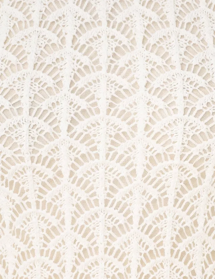 Women Zimmermann Knitwear Wylie Crop Tank Top Ivory