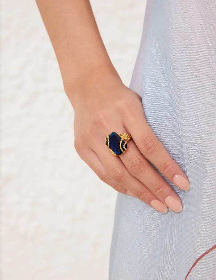 Women Zimmermann Rings Bloom Ring Goldsapphire