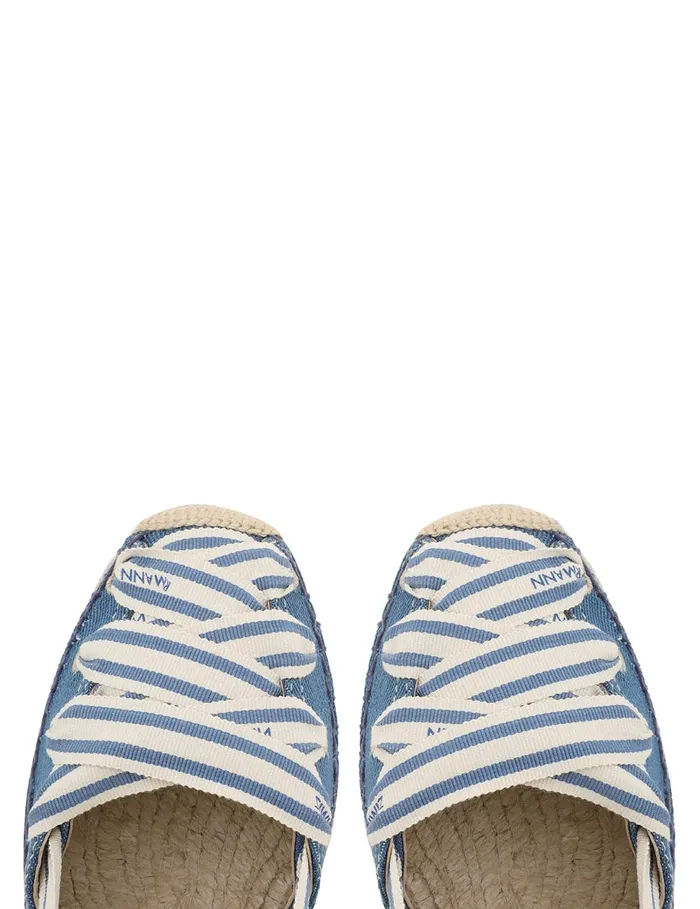 Women Zimmermann Sandals Sol Espadrille 95 Denim
