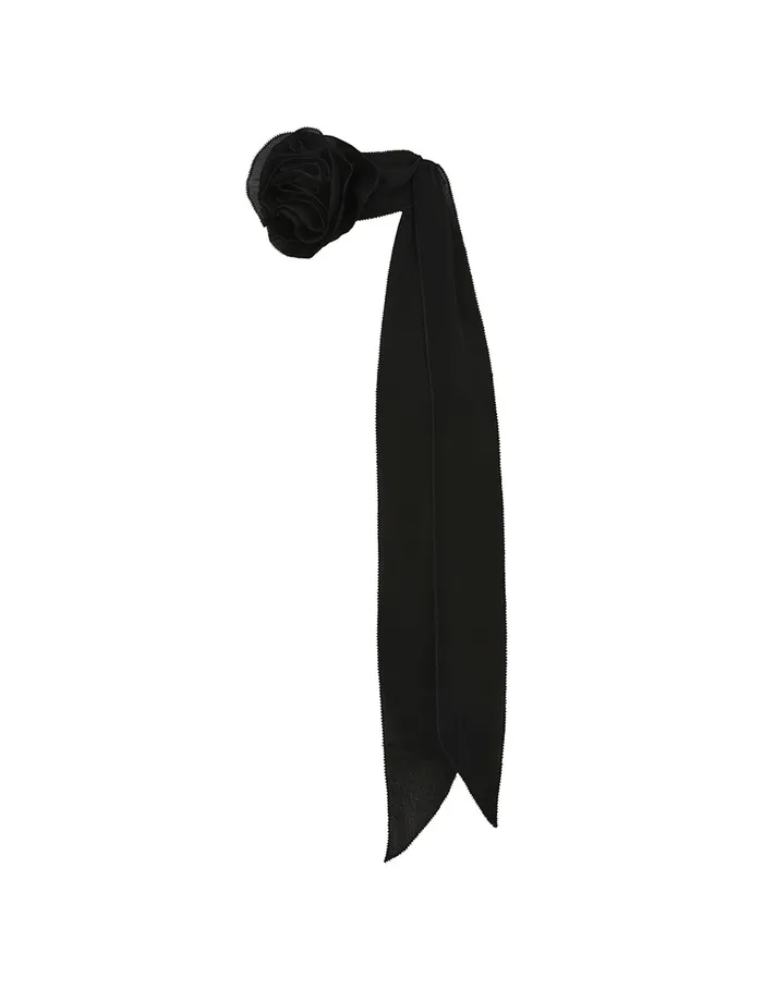 Women Zimmermann Scarves Flower Neck Scarf Black