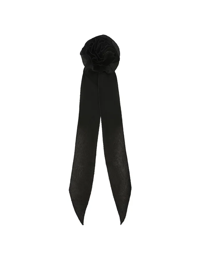 Women Zimmermann Scarves Flower Neck Scarf Black