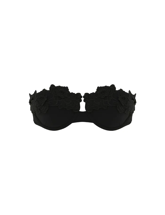 Women Zimmermann Separates Halliday Embroidery Bra Noir