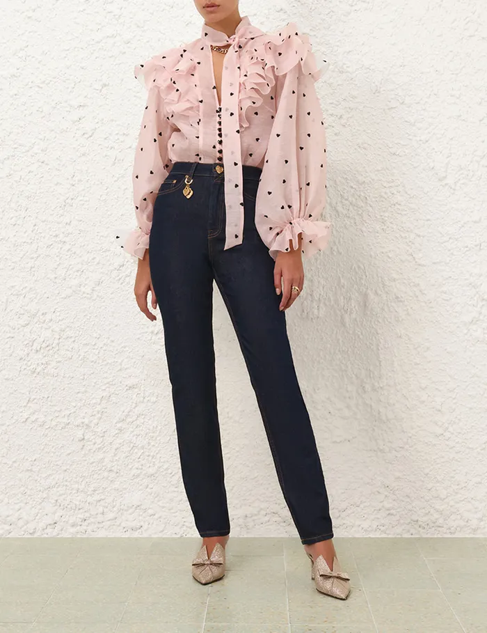 Women Zimmermann Shorts and Pants Crush Skinny Jean Night Sky