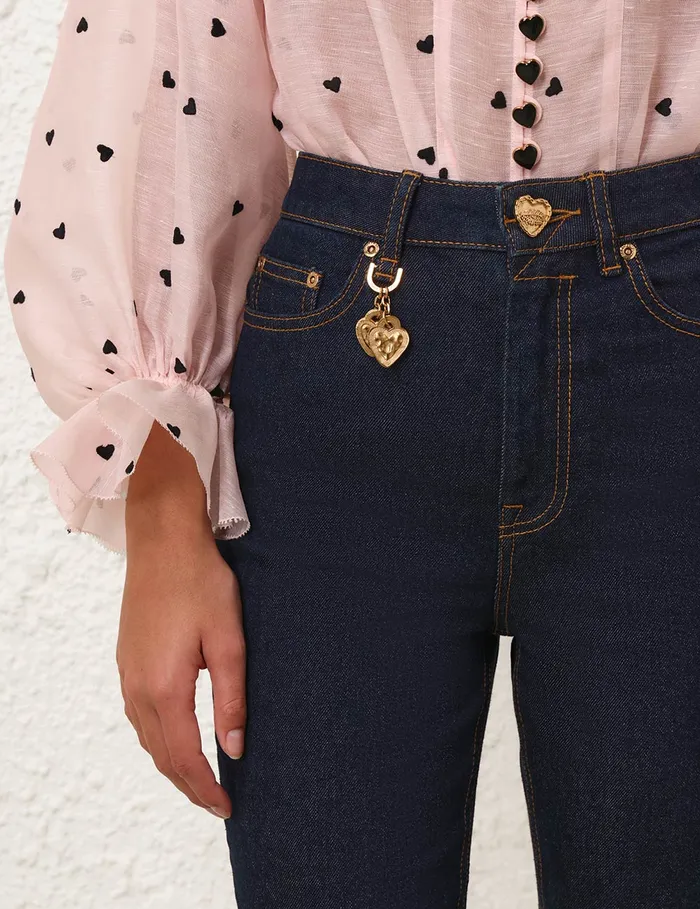 Women Zimmermann Shorts and Pants Crush Skinny Jean Night Sky