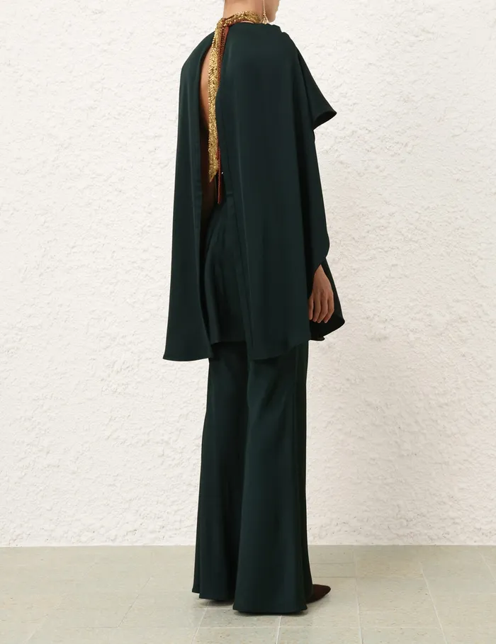 Women Zimmermann Shorts and Pants Eden Slouch Flare Pant Bottle Green