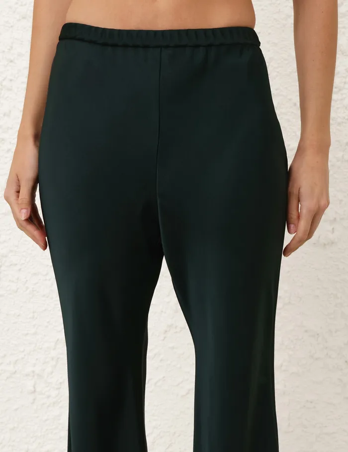 Women Zimmermann Shorts and Pants Eden Slouch Flare Pant Bottle Green