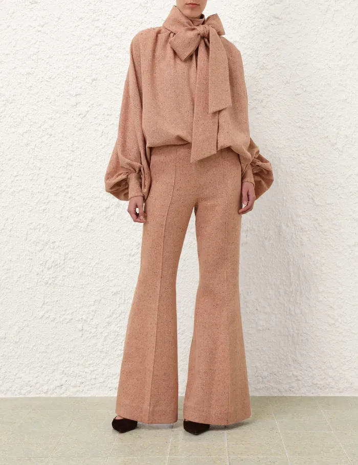 Women Zimmermann Shorts and Pants Illustration Melange Flare Red