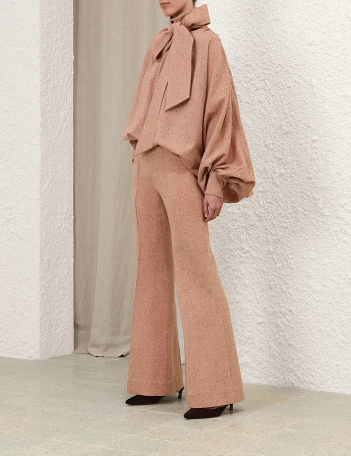 Women Zimmermann Shorts and Pants Illustration Melange Flare Red