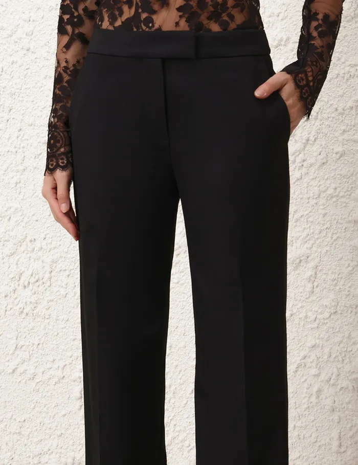 Women Zimmermann Shorts and Pants Illustration Straight Tux Pant Black