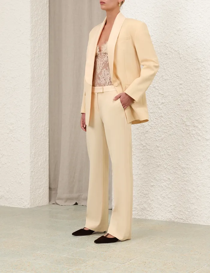 Women Zimmermann Shorts and Pants Illustration Straight Tux Pant Tea