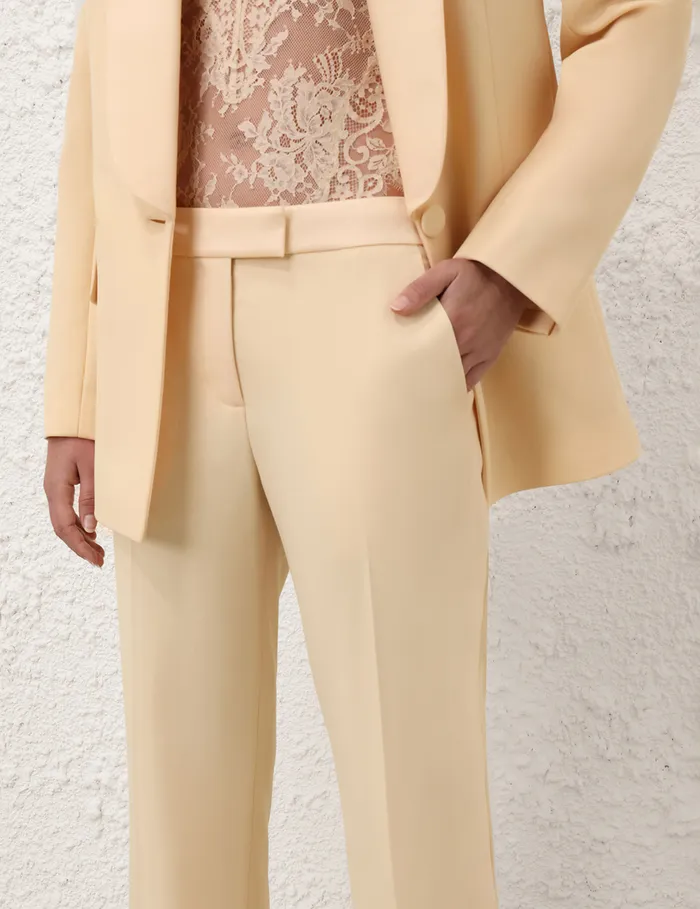 Women Zimmermann Shorts and Pants Illustration Straight Tux Pant Tea