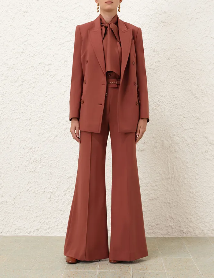 Women Zimmermann Shorts and Pants Illustration Tailored Pant Lipstick