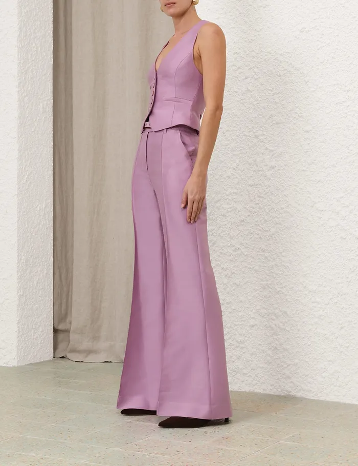 Women Zimmermann Shorts and Pants Illustration Wide Leg Pant Lilac