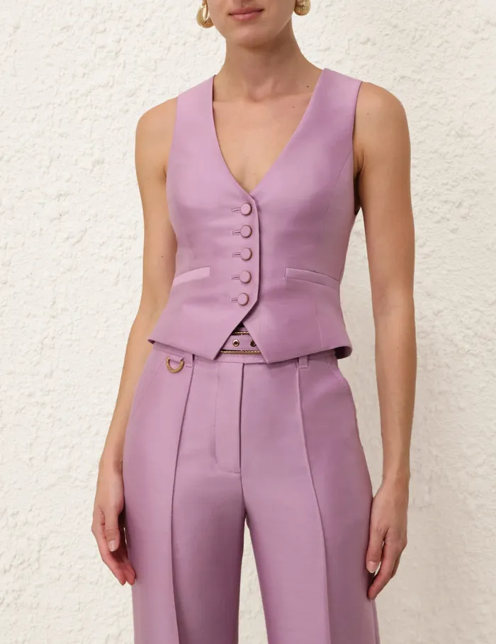 Women Zimmermann Shorts and Pants Illustration Wide Leg Pant Lilac