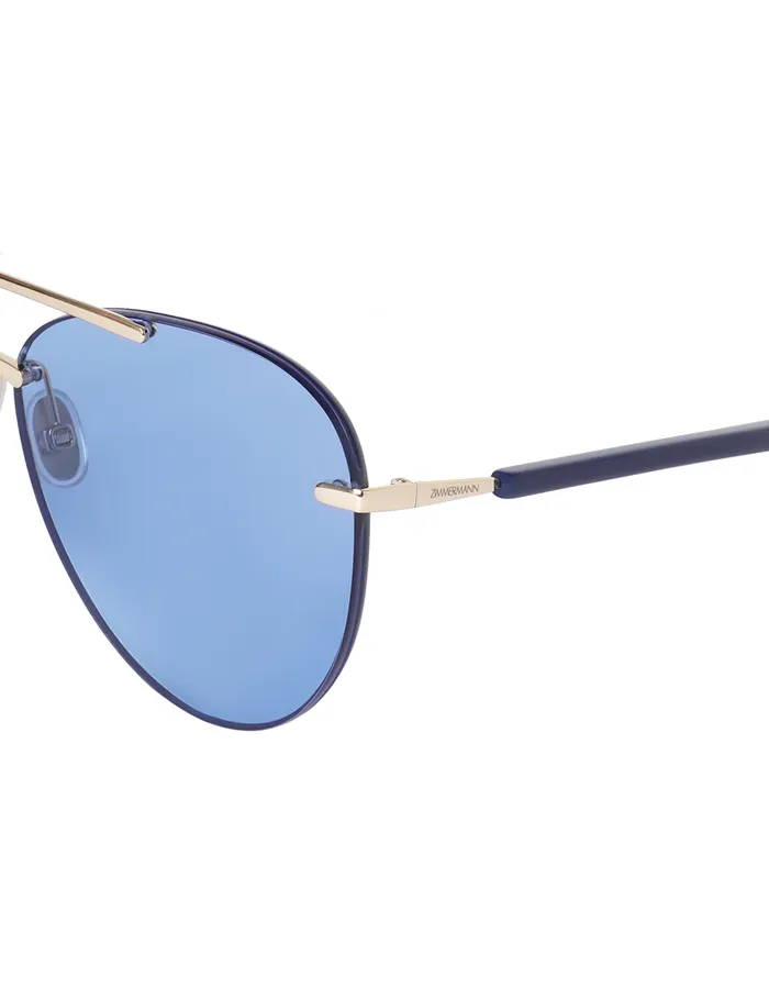 Women Zimmermann Sunglasses Celeste Aviator Navy