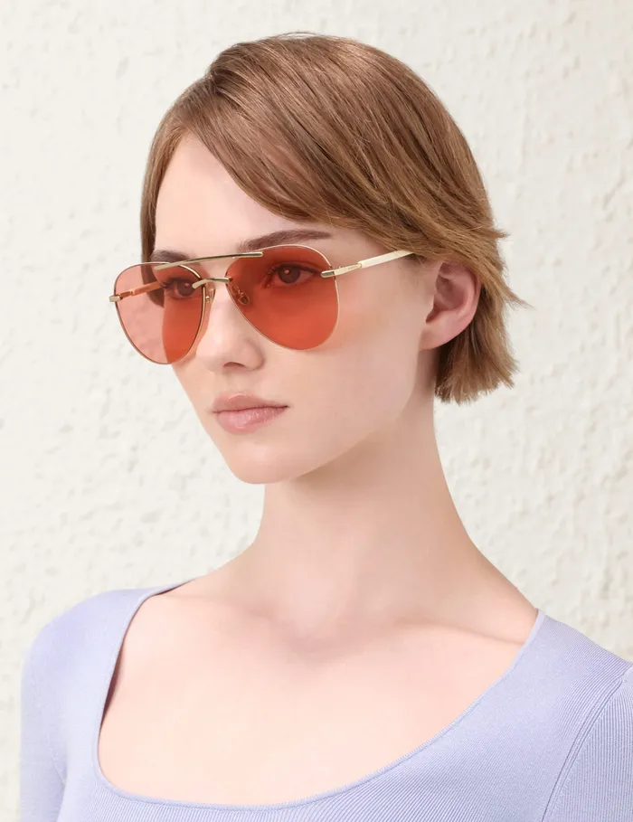 Women Zimmermann Sunglasses Celeste Aviator Rose