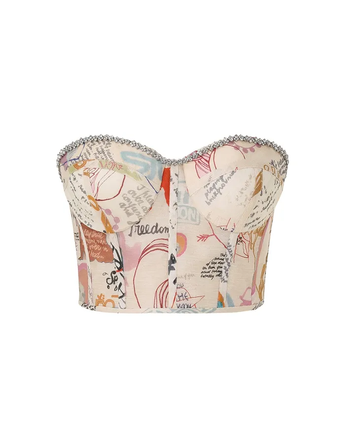 Women Zimmermann Tops Crush Paneled Bodice Dear Diary