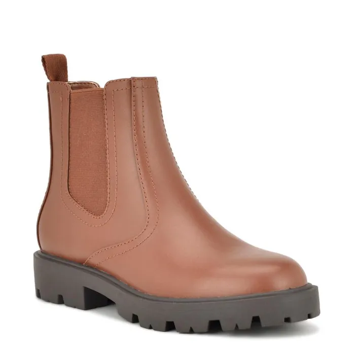 Yullon Lug Sole Chelsea Booties Natural Women Nine West Boots and Booties Yullon Lug Sole Chelsea Booties Natural Women Nine West Boots and Booties